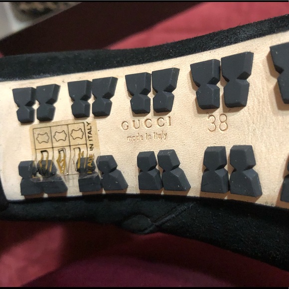 Gucci Suede Round Toe High Top Boots - Picture 10 of 16